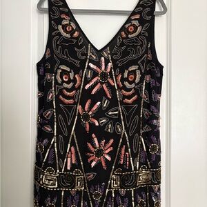 Free People Beaded Dress in Black